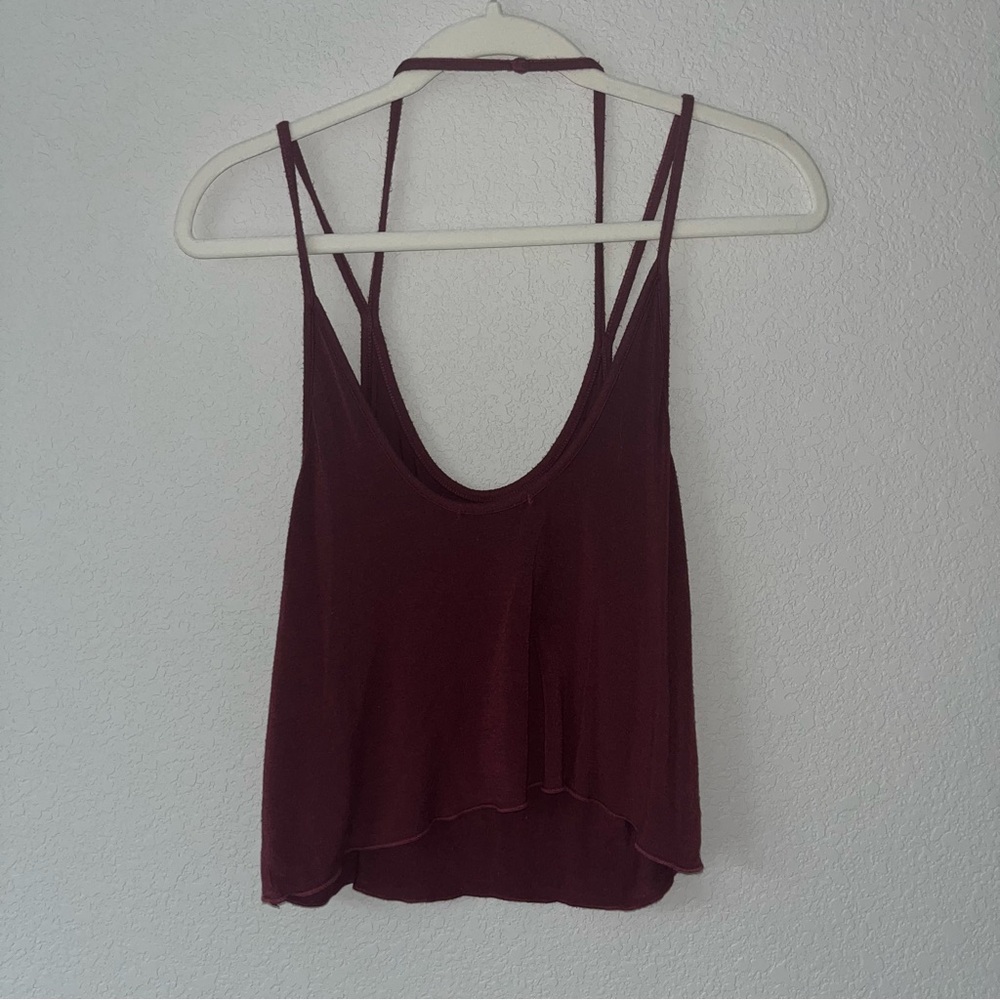 Brandy Melville Vintage Maroon Sleeveless Tank Top - Picture 4 of 4